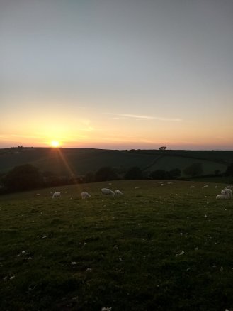 Sunset over Devon